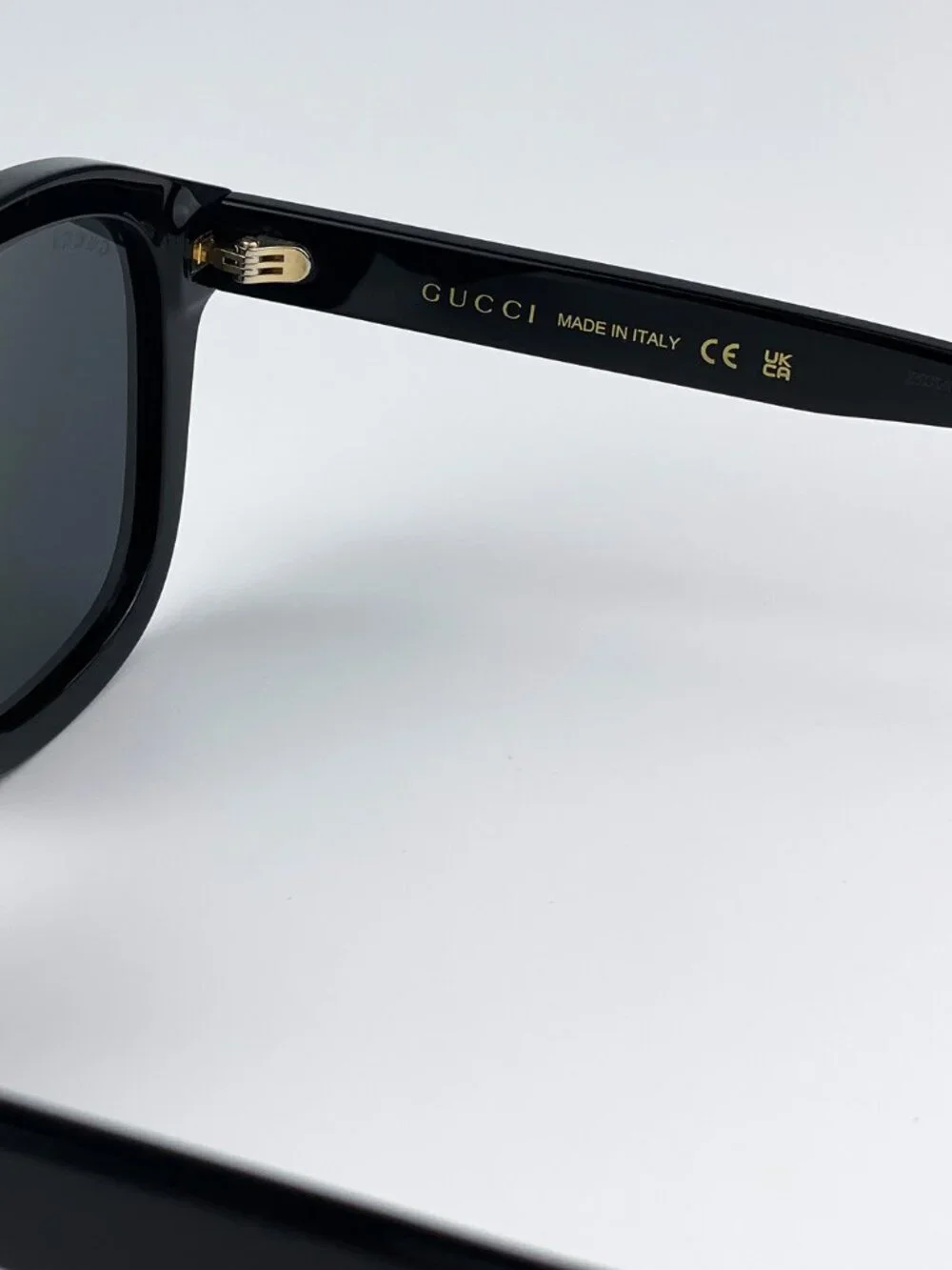 GUCCI GG1316S 001 BLACK GREY SQUARE UNISEX SUNGLASSES